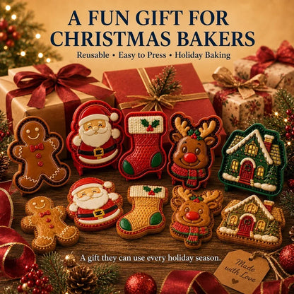 Moldcraft – Wiederverwendbare Mini-Kuchenform mit klassischen Weihnachtsmotiven