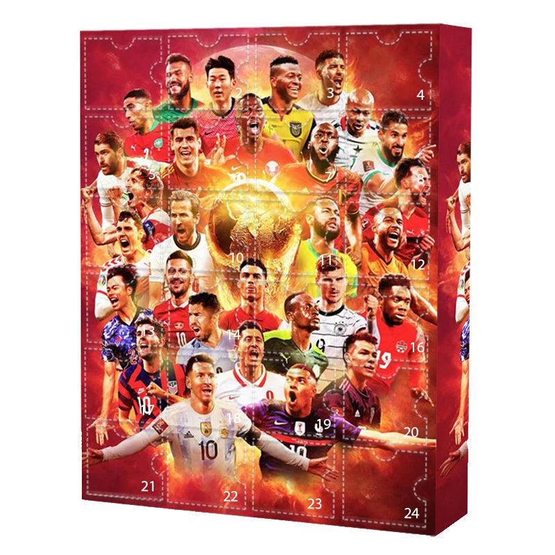 Goalvent – Fußball-Adventskalender mit 24 nummerierten Türchen und Figuren