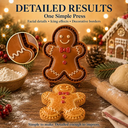 Moldcraft – Wiederverwendbare Mini-Kuchenform mit klassischen Weihnachtsmotiven