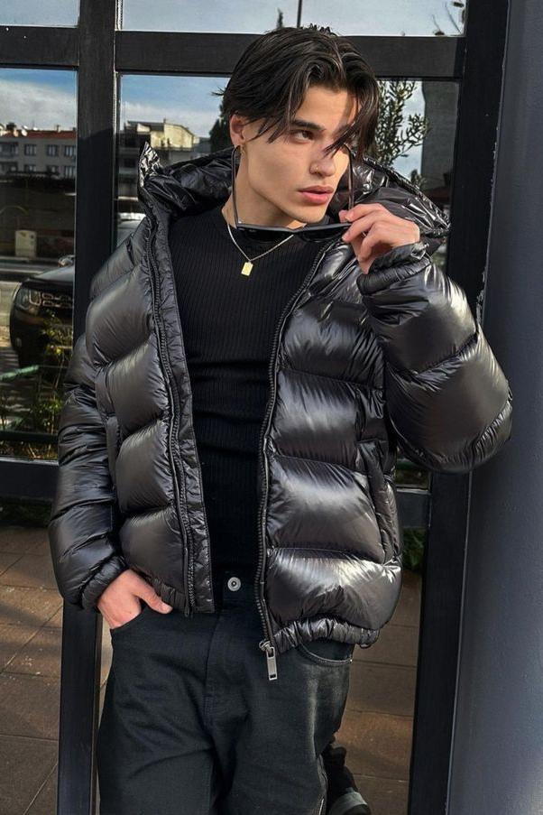 Praktische Daunenjacke für kalte Tage