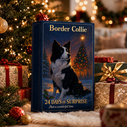 Pawcollio – Border-Collie-Kalender mit 24 flachen Dekorationsmotiven