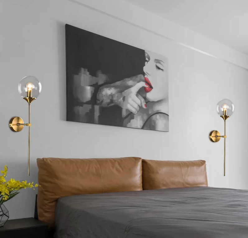 LumoNord LED-Glaskugel-Wandleuchte