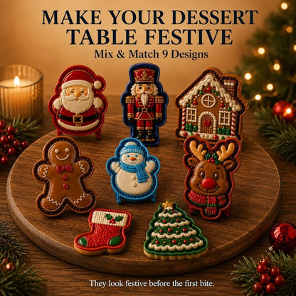 Moldcraft – Wiederverwendbare Mini-Kuchenform mit klassischen Weihnachtsmotiven
