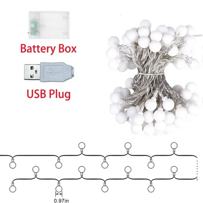 LUMIBALLS – Wasserdichte LED-Kugelbeleuchtung mit USB-Anschluss/Batteriebetrieb für den Außen- und Innenbereich