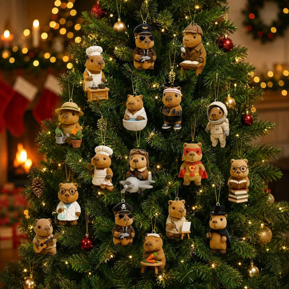 Cappyvent – Capybara-Adventskalender mit 24 nummerierten Türchen und 2D-Ornamenten