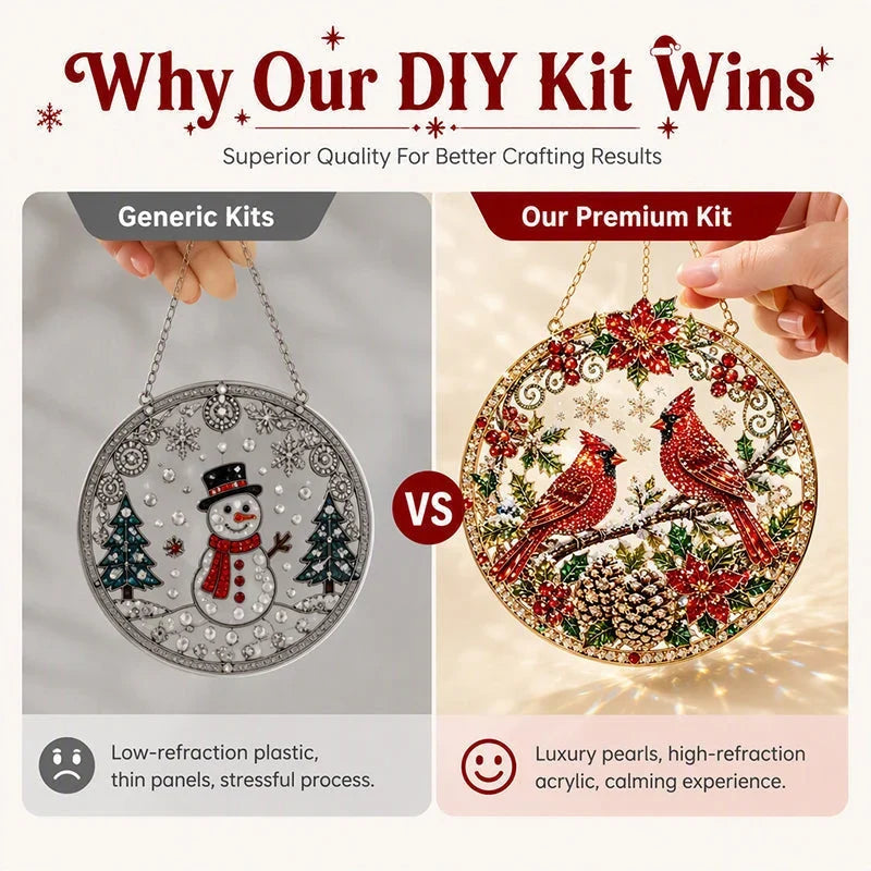 Merrynest – Kreativset mit verschiedenen Weihnachtsmotiven für saisonale Dekoration
