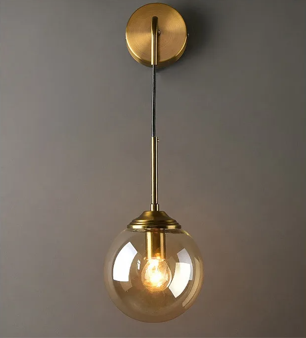 LumoNord LED-Glaskugel-Wandleuchte