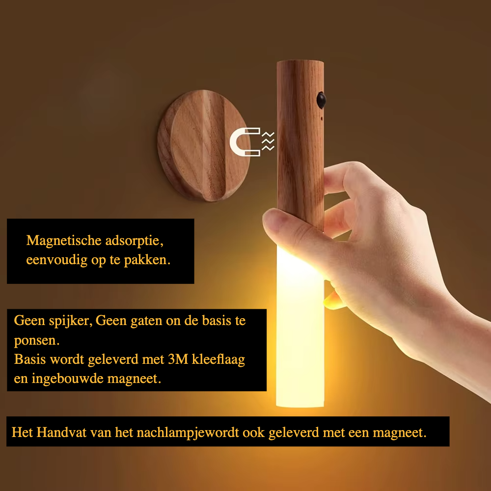 LumiSense – Kabellose, wiederaufladbare Wandleuchte mit Bewegungssensor