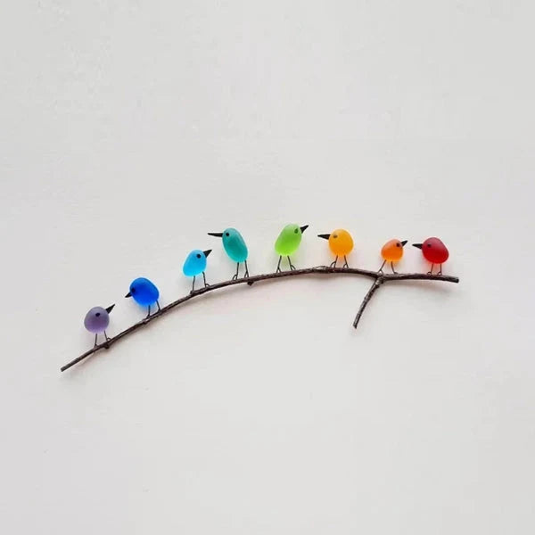 Avelnix – Bunte Vogel-Wanddekoration mit Astmotiv