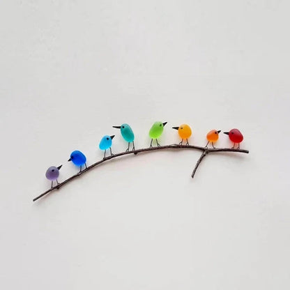 Avelnix – Bunte Vogel-Wanddekoration mit Astmotiv