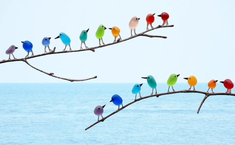 Avelnix – Bunte Vogel-Wanddekoration mit Astmotiv