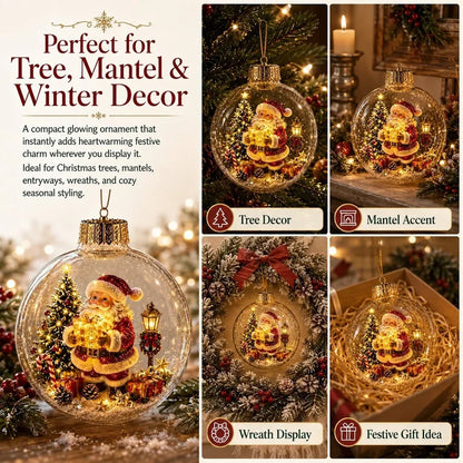 Snowview – Beleuchteter Weihnachtsschmuck mit festlicher Miniatur-Szene