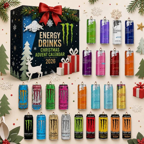 Drinkora – Adventskalender mit 24 Energy-Drink-inspirierten Motiven