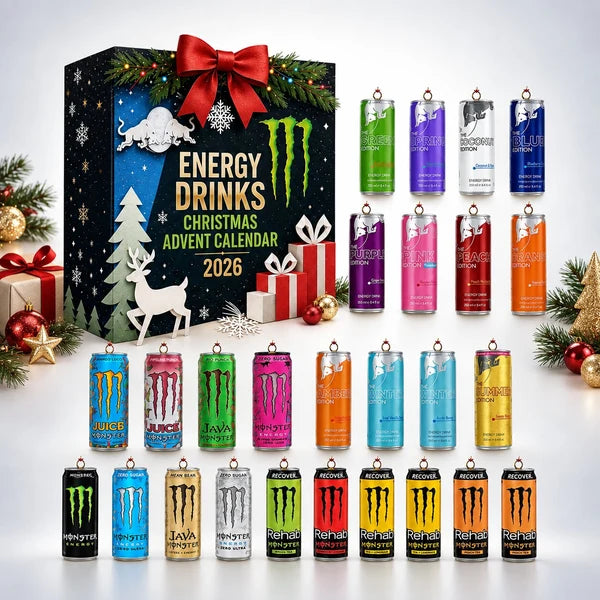 Drinkora – Adventskalender mit 24 Energy-Drink-inspirierten Motiven