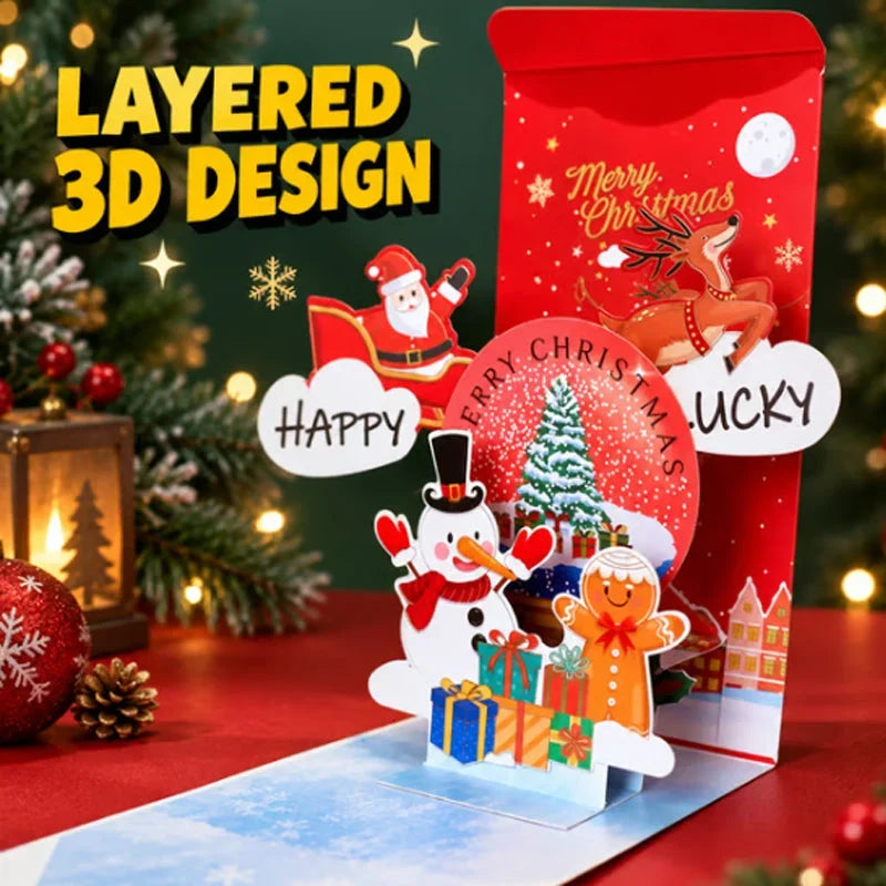 Cardora – 3D-Weihnachtskarte mit aufklappbarer Papiergestaltung