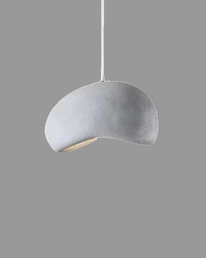 Hängelampe Muschelform – Organisches Wabi Sabi Design mit Sanftem Licht