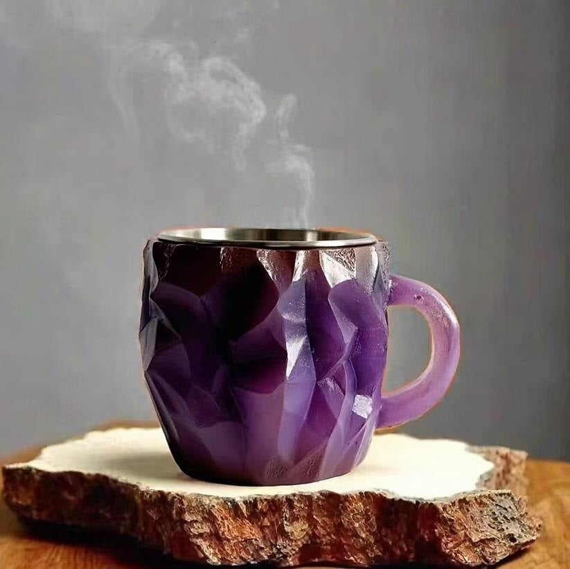 Kristallglas-Kaffeetasse – Einzigartiges Design, langlebig & farbenfroh