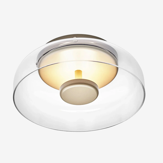 CrystalShine Moderne LED-Deckenleuchte – Glas & Warmes Licht