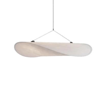 Pendelleuchte in Twist-Form mit Stoffoptik – Wabi-Sabi Stil