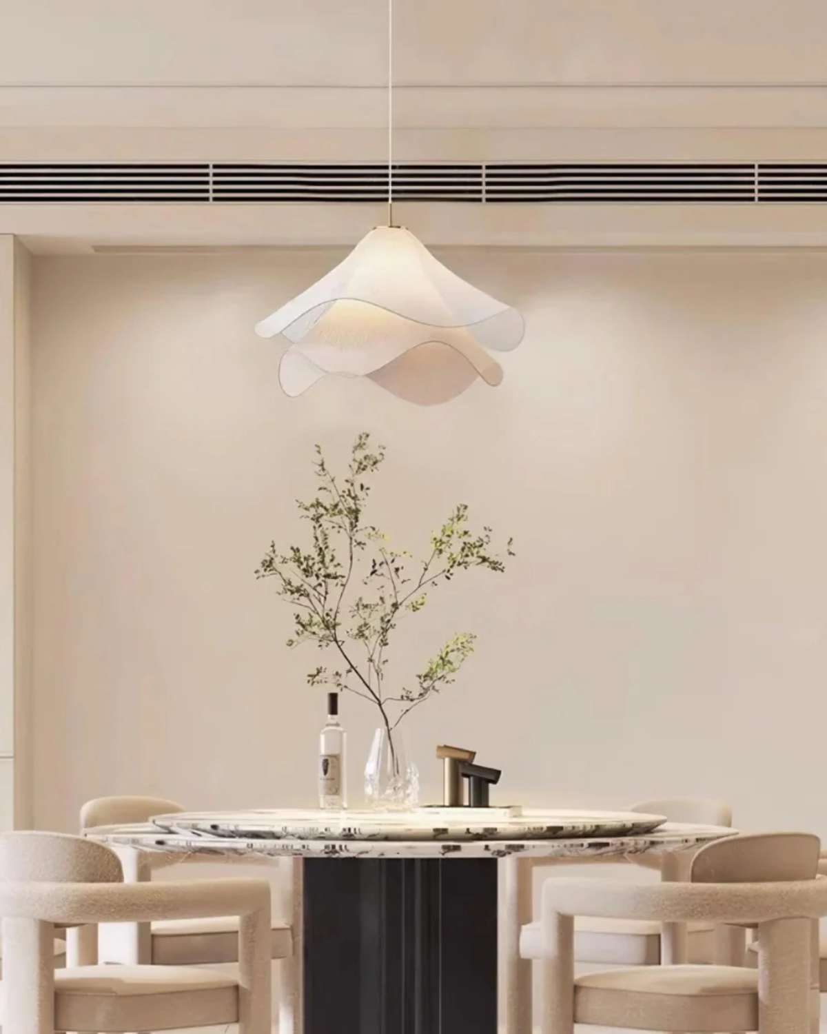 Deckenleuchte Wave Textil – Organische Lichtgestaltung