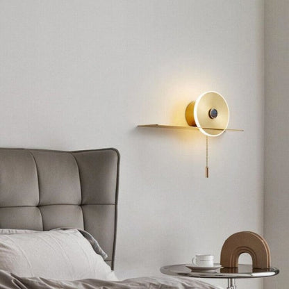 Moderne hängende Wandleuchte für das Schlafzimmer mit Reißverschluss
