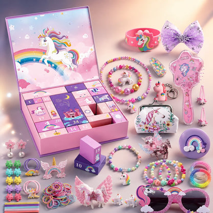 Ponytreasure – Pony-Adventskalender mit 24 Türchen und Haaraccessoires sowie Schmuck