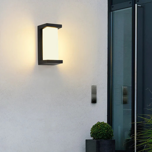 RetroWand – Rechteckige LED-Wandleuchte mit Sensorfunktion