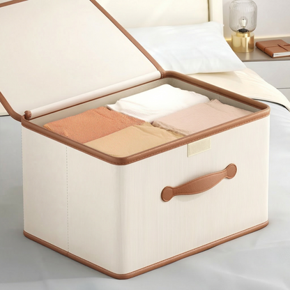 OrgaFalt – Faltbare Aufbewahrungsbox mit Deckel und Tragegriffen