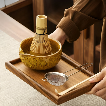 MatchaKunst – Keramik-Matcha-Set mit Schale und Schneebesen