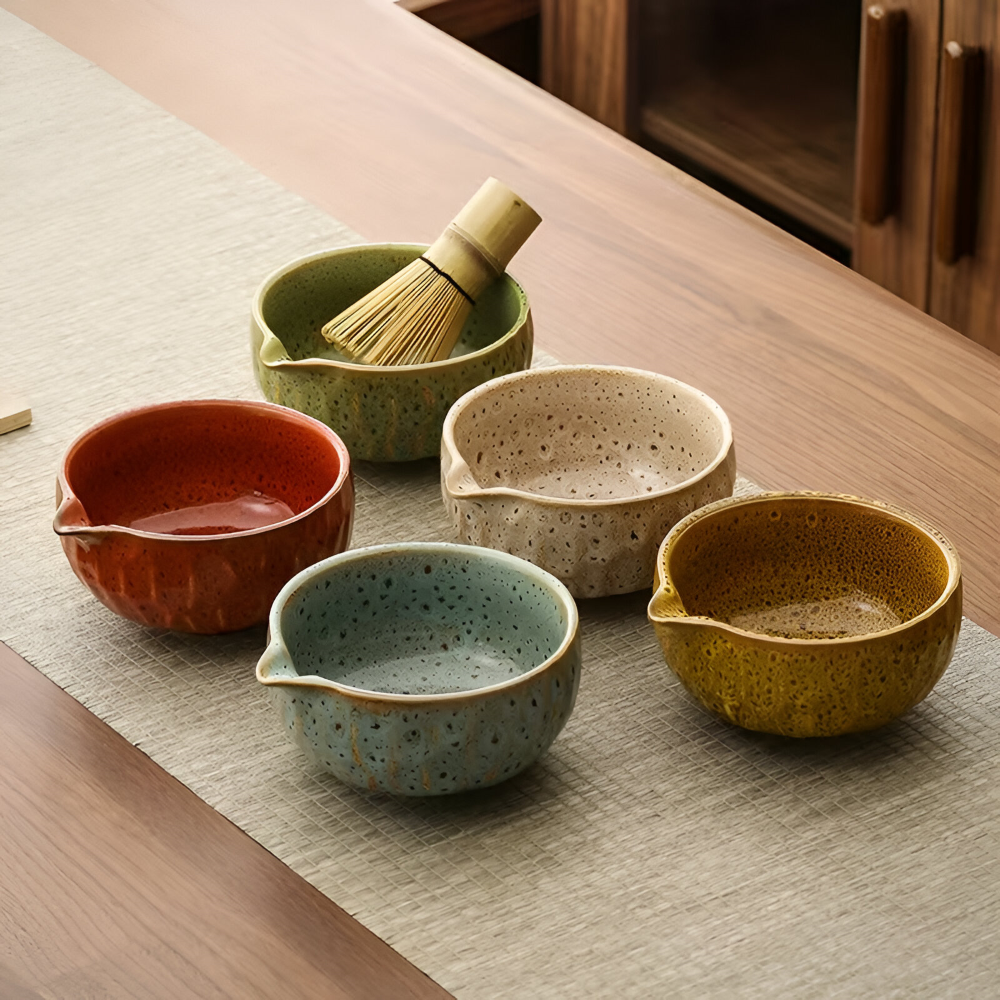 MatchaKunst – Keramik-Matcha-Set mit Schale und Schneebesen