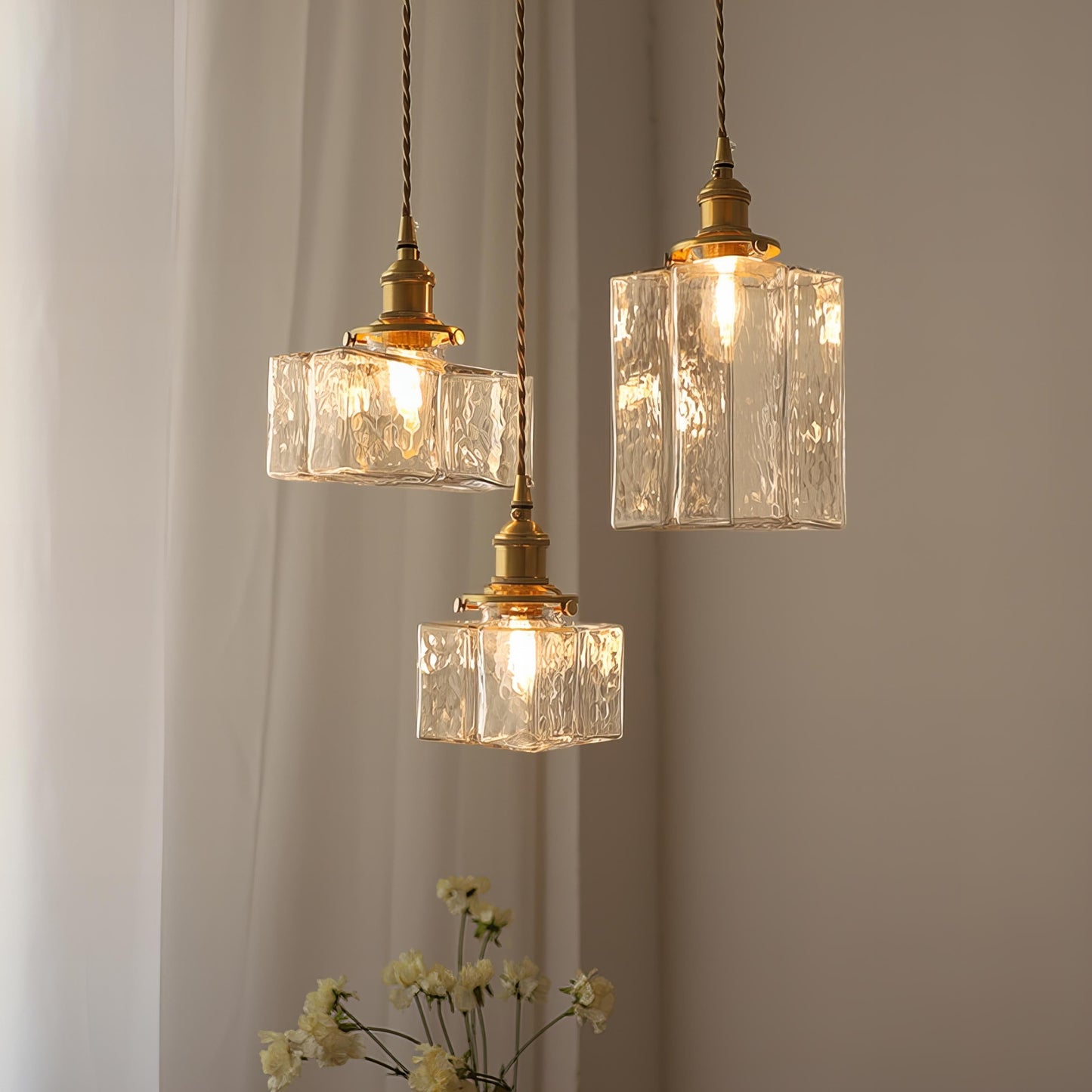 Fatima – Moderne Retro-Glas-Hängelampe