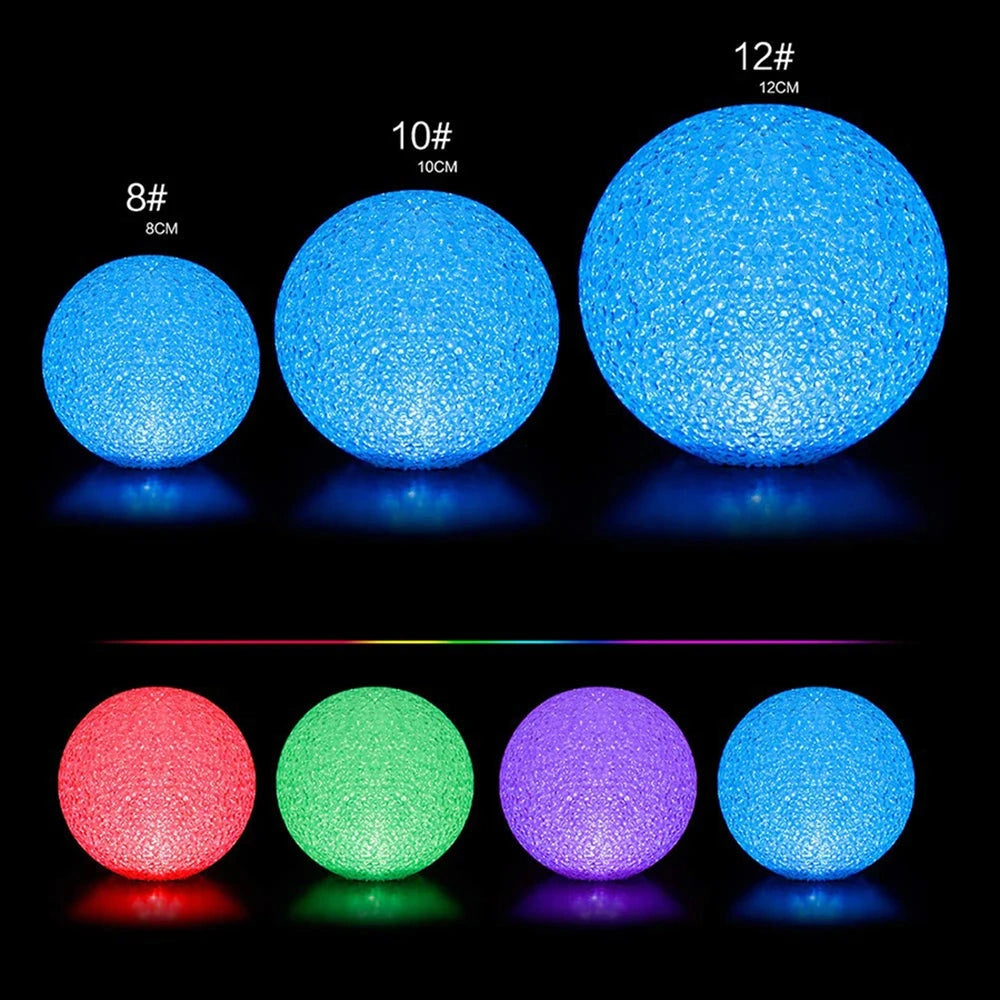 Crystalglow – LED-Kristallkugellampe in Ballform mit Farbwechsel