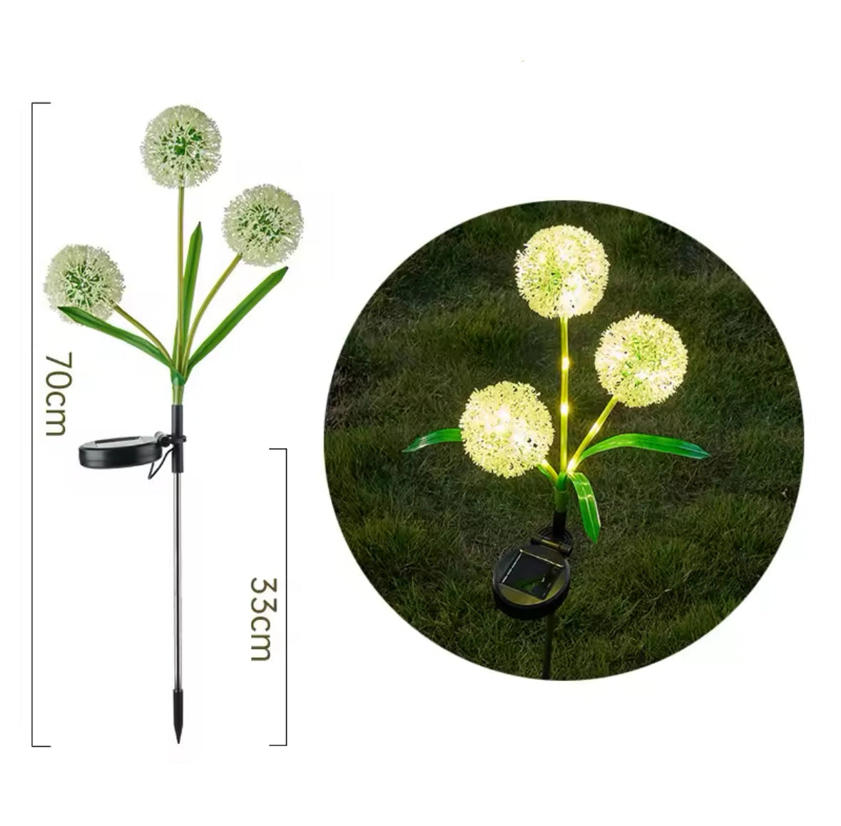 Zeloria – Solarbetriebene LED-Gartenleuchten mit beleuchteten Blüten