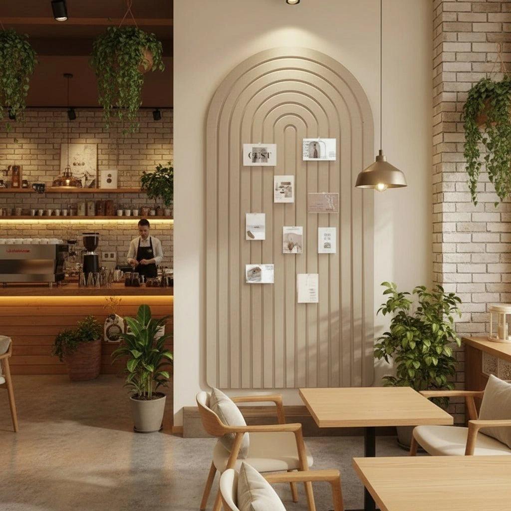 Nexavia – 3D-Wandpaneel mit gewölbtem Design und gerippter Struktur