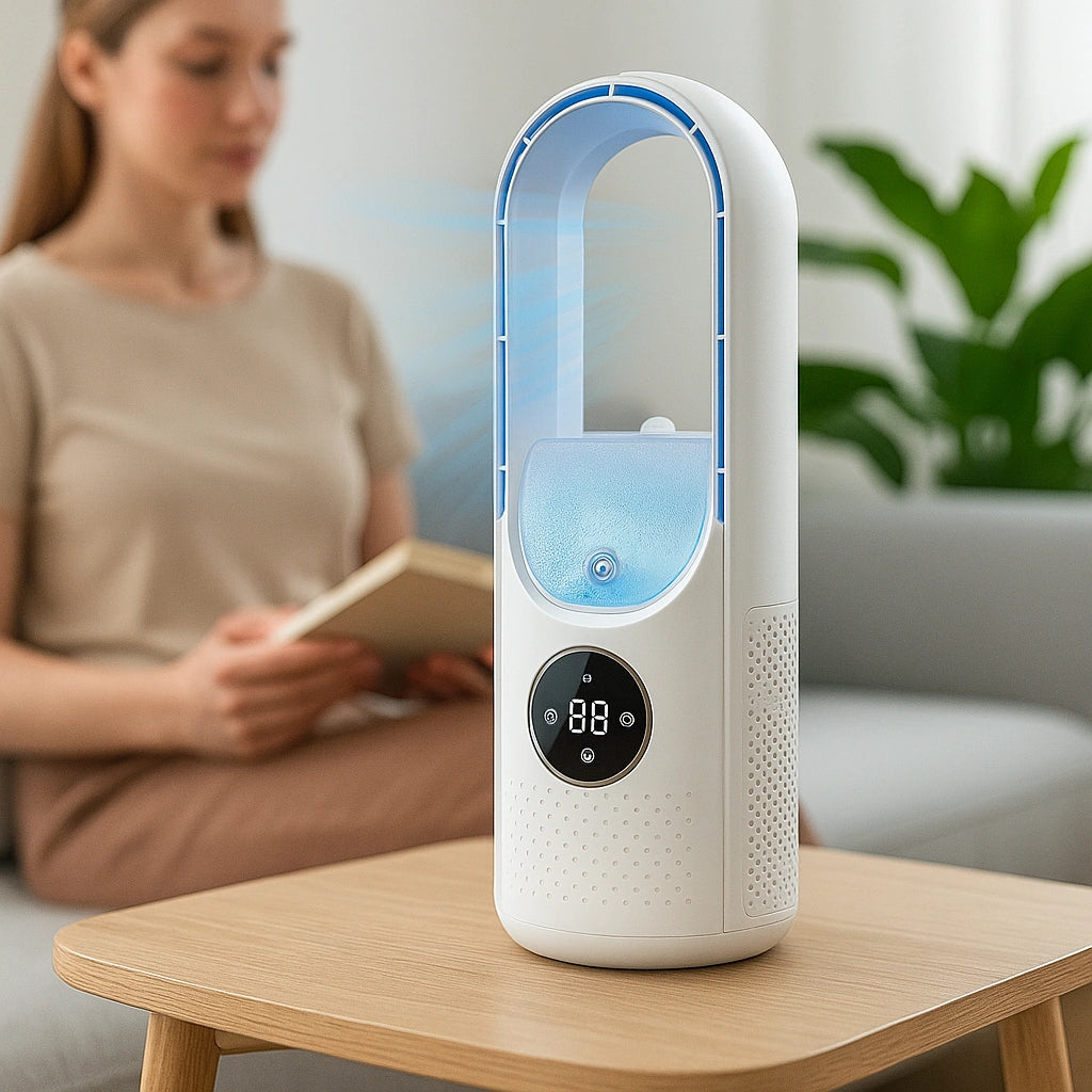Varelia – Tragbarer USB-Luftkühler mit sechs Geschwindigkeitsstufen