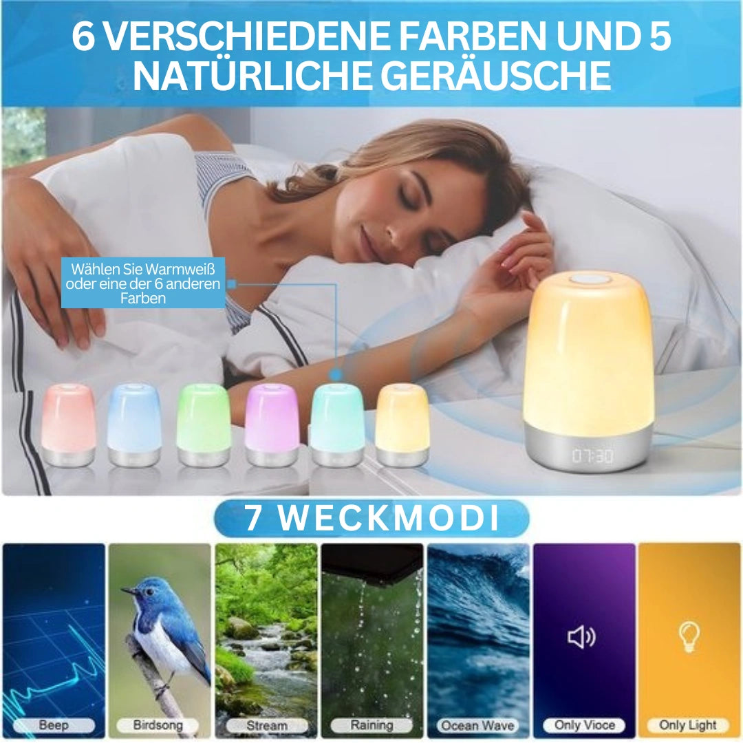 Zelvoria – Weckerlicht mit Sonnenaufgangssimulation und Naturklängen