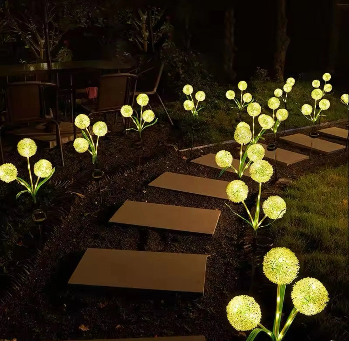 Zeloria – Solarbetriebene LED-Gartenleuchten mit beleuchteten Blüten