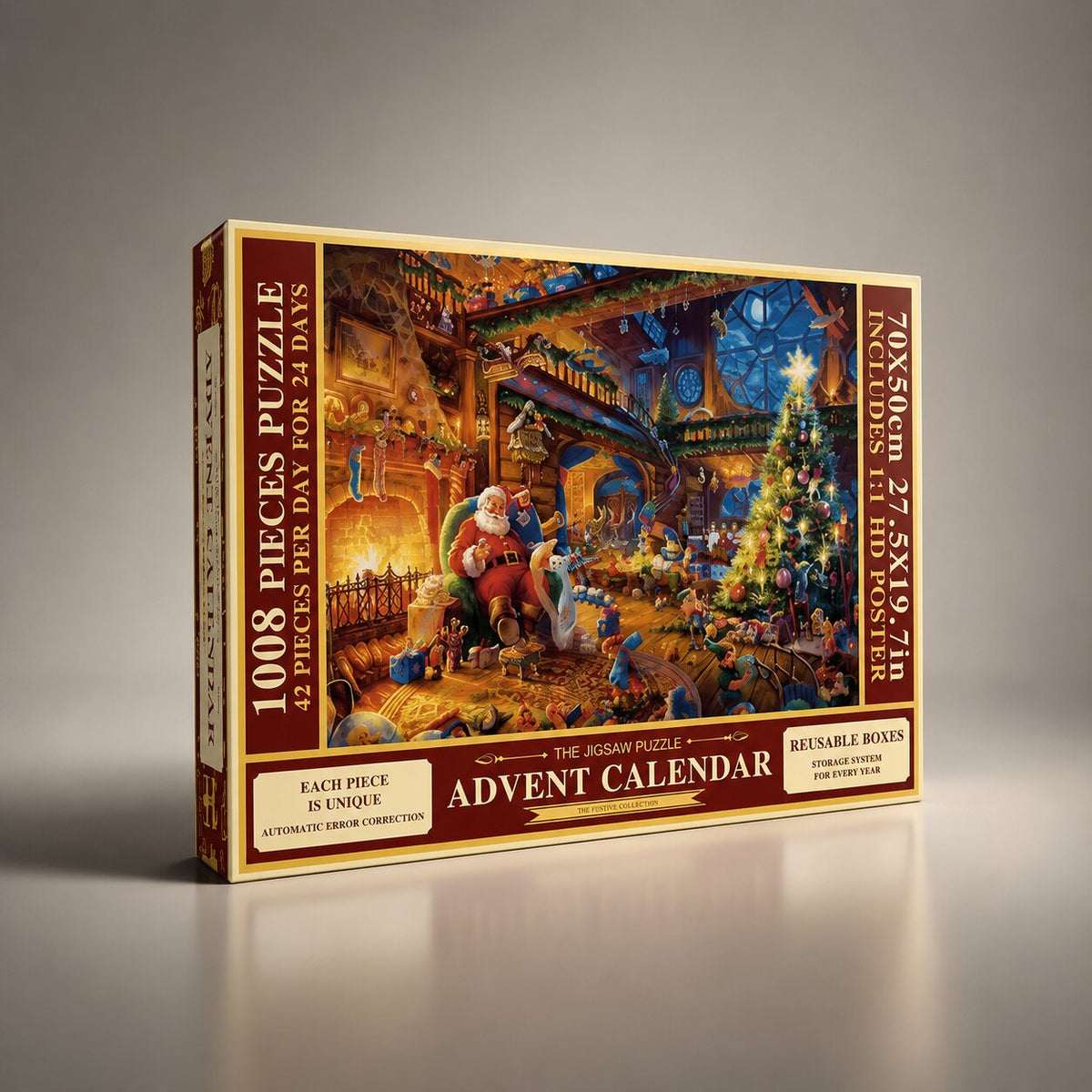 Puzzlora – Weihnachts-Puzzle-Adventskalender mit täglichen Puzzlefeldern