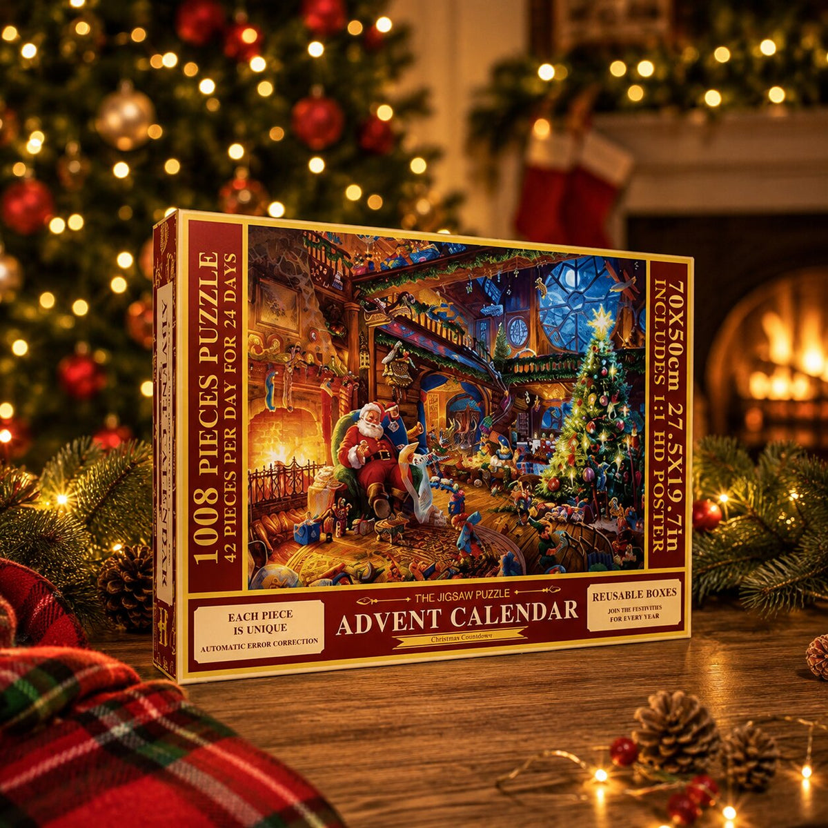 Puzzlora – Weihnachts-Puzzle-Adventskalender mit täglichen Puzzlefeldern