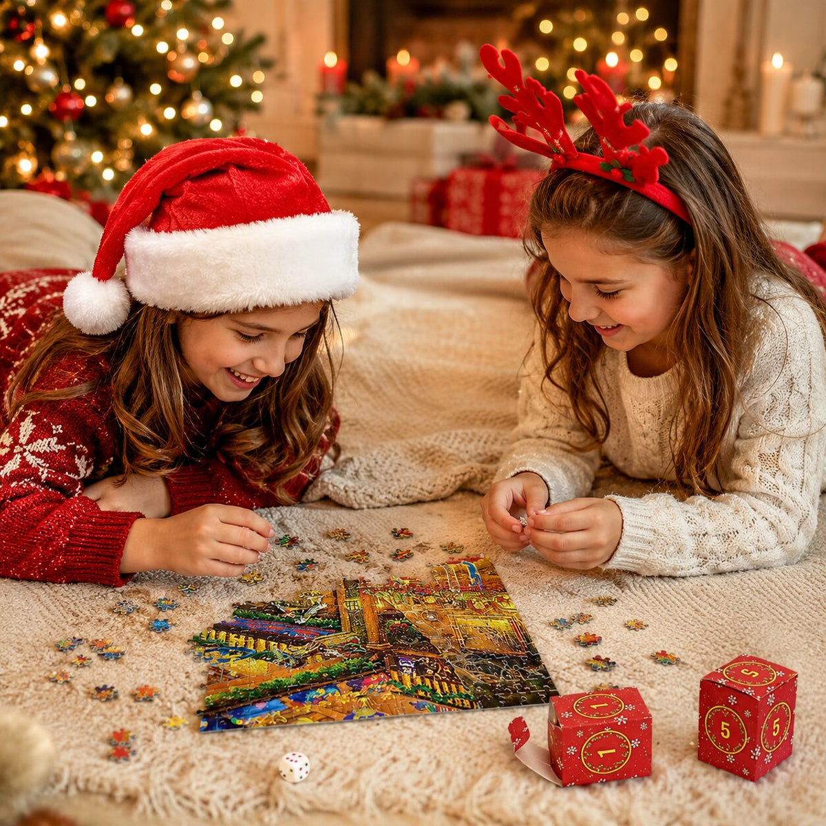Puzzlora – Weihnachts-Puzzle-Adventskalender mit täglichen Puzzlefeldern