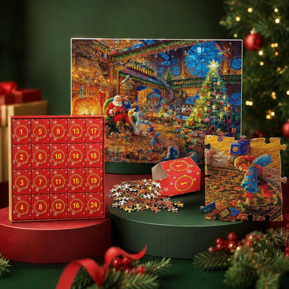 Puzzlora – Weihnachts-Puzzle-Adventskalender mit täglichen Puzzlefeldern