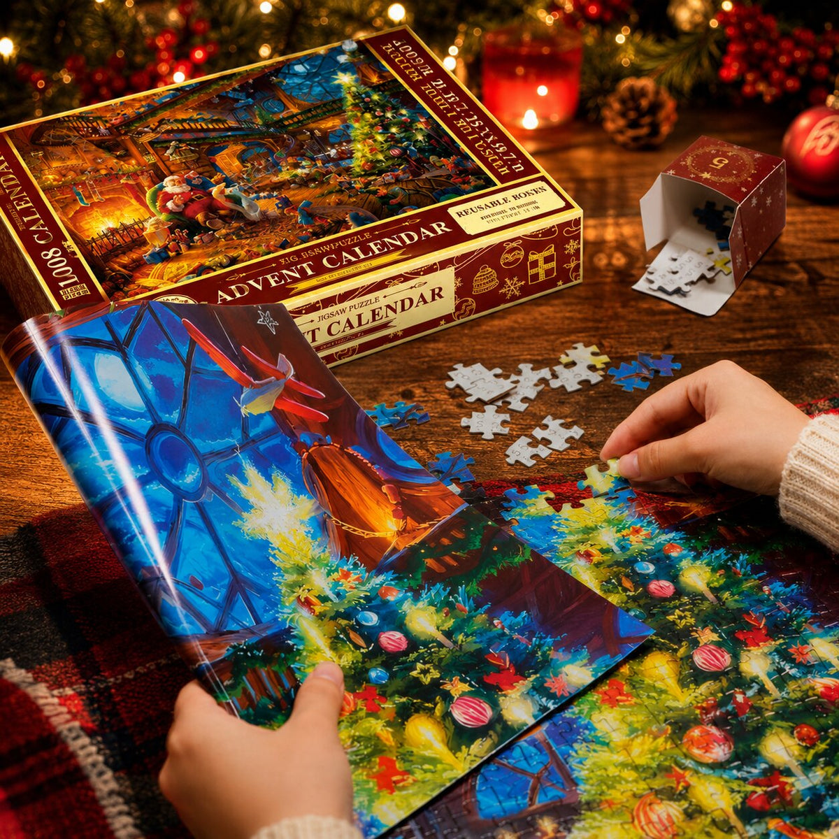 Puzzlora – Weihnachts-Puzzle-Adventskalender mit täglichen Puzzlefeldern