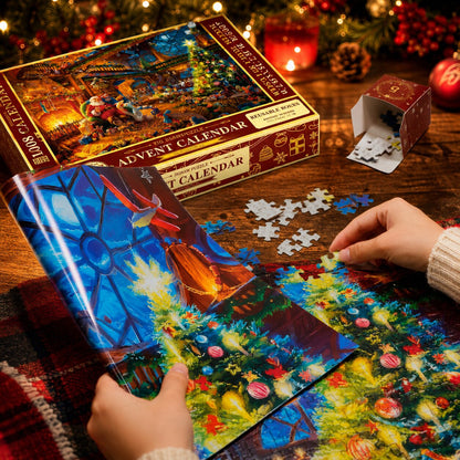 Puzzlora – Weihnachts-Puzzle-Adventskalender mit täglichen Puzzlefeldern