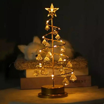 Pineglow – Kristall LED Weihnachtsbaum Tischleuchte mit Licht