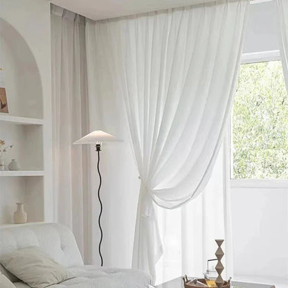 NOVELIA – Elegante Tüll Vorhänge für Wohnzimmerfenster