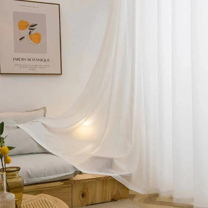 NOVELIA – Elegante Tüll Vorhänge für Wohnzimmerfenster