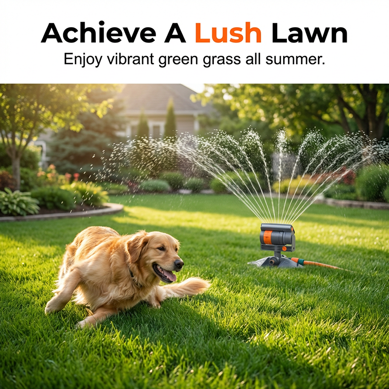 Automatischer Gartenregner – 10-15 m² Reichweite mit einstellbarem Sprühmuster