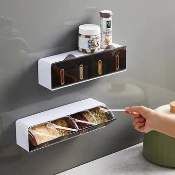 Wandmontiertes Gewürzregal - Japanische Eleganz