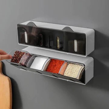 Wandmontiertes Gewürzregal - Japanische Eleganz