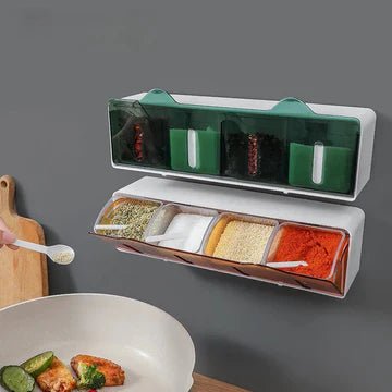 Wandmontiertes Gewürzregal - Japanische Eleganz